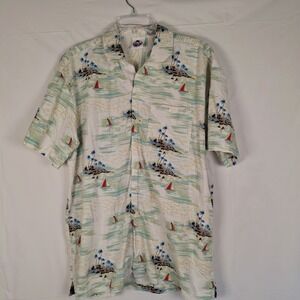 Bubba Gump Shrimp Co. Shirt Large Hawaiian Camp Lt. Dan's Aloha Gear Forrest